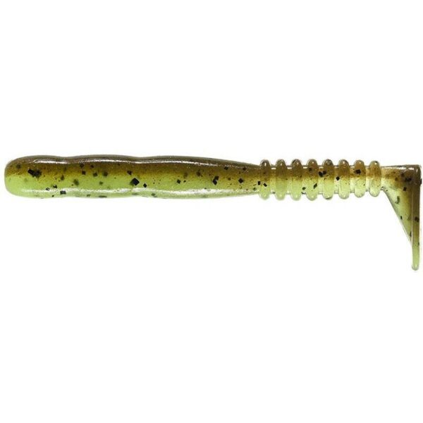 Reins Rockvibe Shad 2,3" à l'unité coloris Green Pumpkin Chart