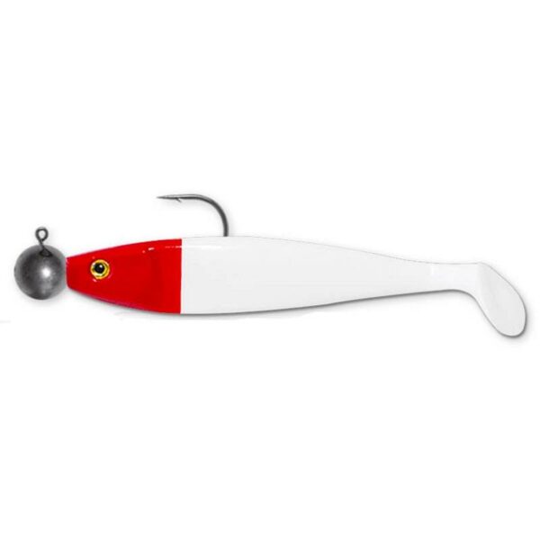 Delalande Shad Gt Monte 9cm 7g à l'unité coloris blanc tete rouge