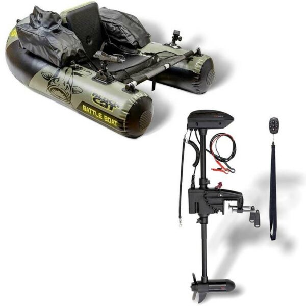 Black Cat Float Tube Battle Boat Set With Cr30vf Engine