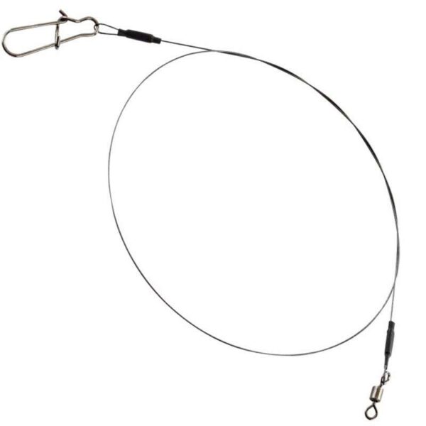 Fox Rage Bas De Ligne Strike Point Jerk Leader Single Strand Titanium (par 2)