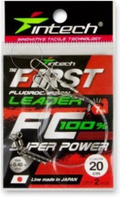 Intech Bas De Ligne Fluorocarbon Leader First Leader 20 Cm (2pcs)
