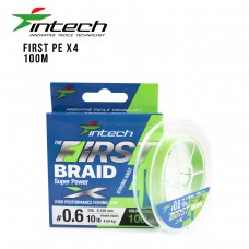 Intech Tresse Braided Line First Braid X4 Green 100m