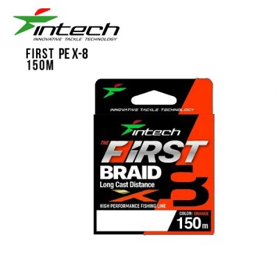 Intech Tresse Braided Line First Braid X4 Orange 150m