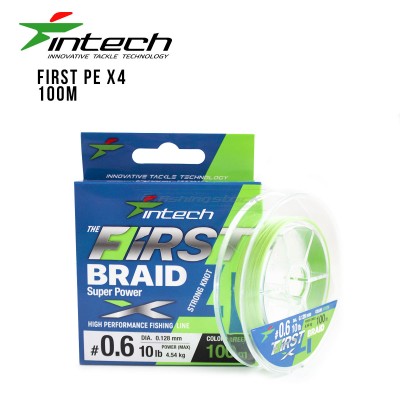 Intech Tresse Braided Line First Braid X8 Green 100m