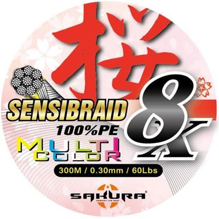 Sakura Tresse Sensibraid 8x Multicolor 300m