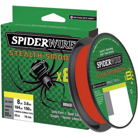 Spiderwire Tresse Stealth Smooth X8 150m Rouge