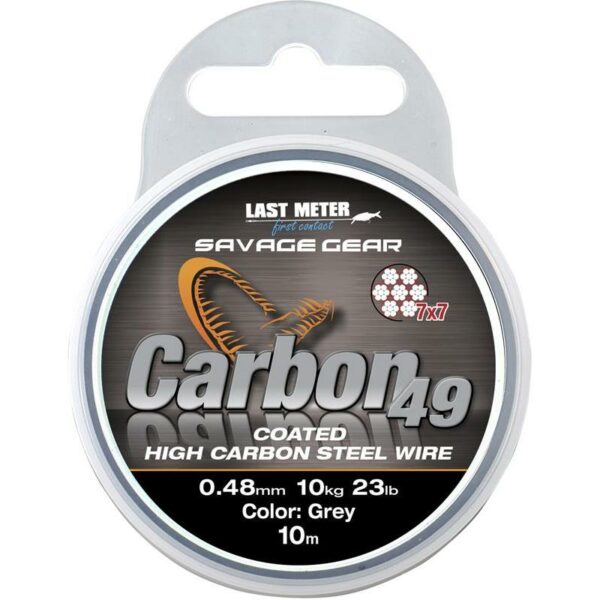 avage Gear Tresse Carbon49 Steelwire Grise 10m